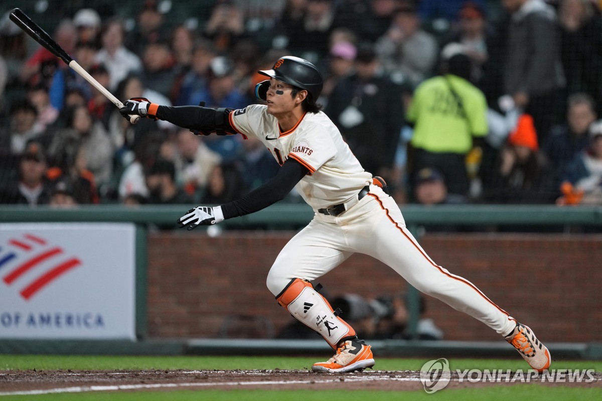 기술적인 타격으로 3경기 연속 안타 친 이정후[USA 투데이/로이터=연합뉴스]