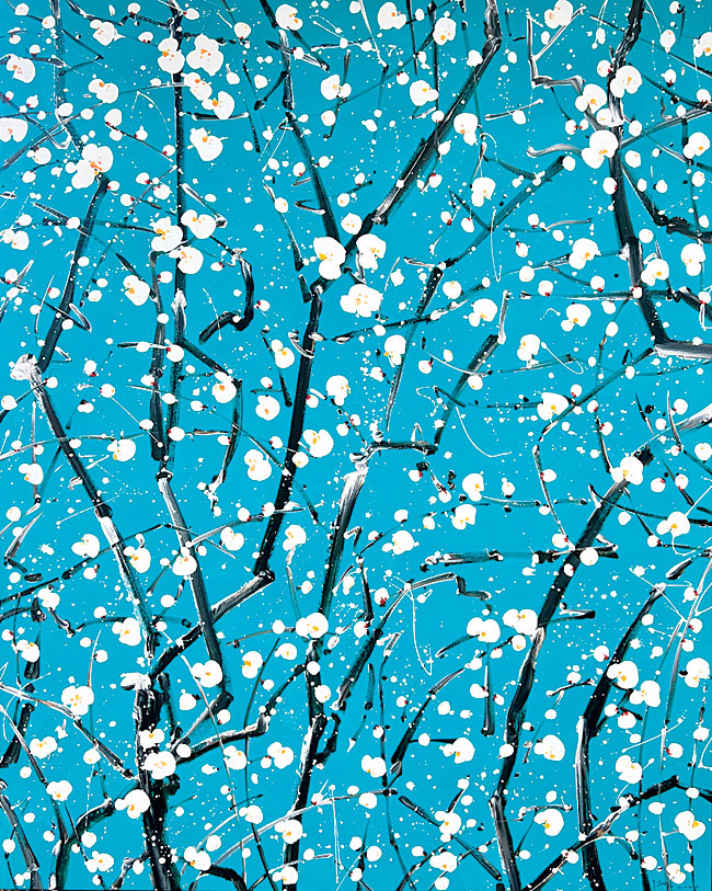차규선, 매화, 227×181㎝, 캔버스에 아크릴, 2024.