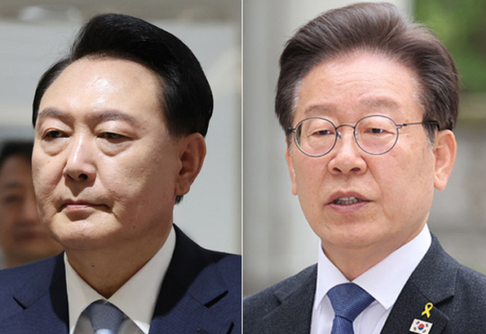 윤석열 대통령과 이재명 더불어민주당 대표