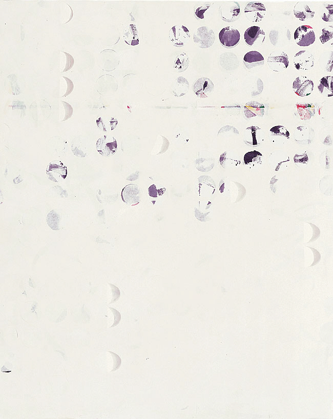 백원선, 카르마, 161×131㎝, 한지와 먹, 2004.