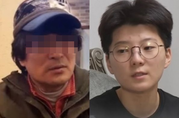 전청조 부친 전 모(왼쪽) 씨와 전청조 씨. JTBC·채널A 보도화면 캡처.