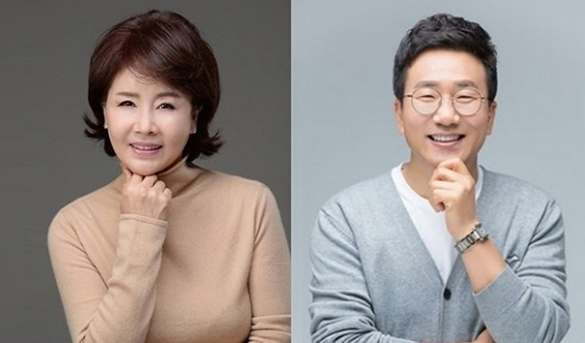 배우 선우은숙(왼쪽)과 아나운서 유영재.