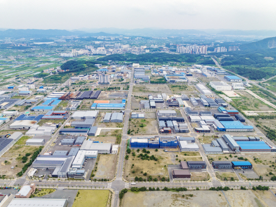 경북 경산지식산업지구 항공 사진. 대구경북경제자유구역청 제공