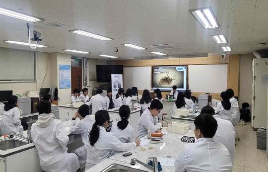 서울 송파구의 방과 후 활동 프로그램인 ‘송파 채움교실’에서 학생들이 강의를 듣고 있다. 송파구청 제공