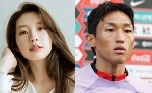 배우 김진경(왼쪽)과 축구선수 김승규[써브라임 제공·연합뉴스 자료사진. 재판매 및 DB 금지]