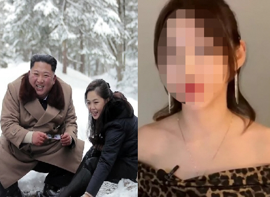 김정은 북한 국무위원장과 부인 리설주(왼쪽). 박연미 씨. 연합뉴스 유튜브 캡처