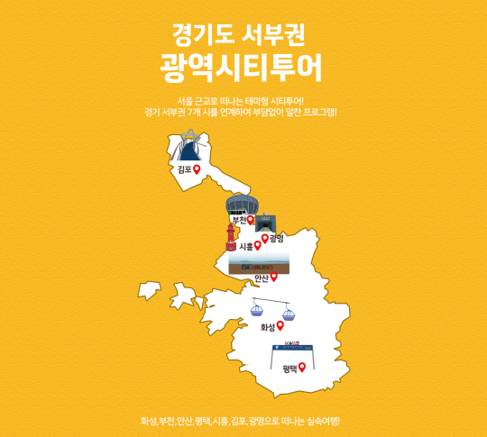 경기 서부권 광역시티투어 포스터. 경기관광공사 제공