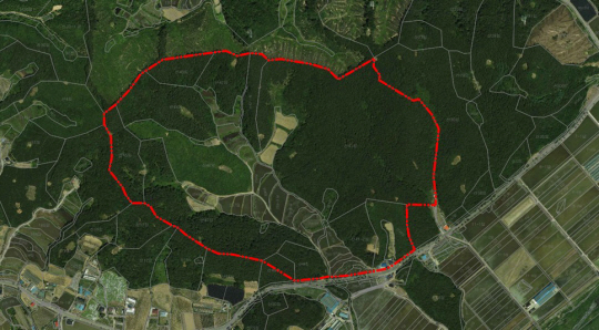 국립횡성호국원 사업부지 구역도. 국가보훈부 제공