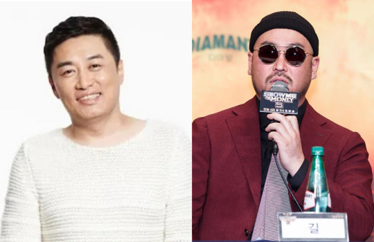 방송인 정찬우(왼쪽)와 래퍼 길