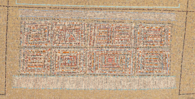 이성자의 1962년 작 ‘그림자 없는 산’, 95.8×193.5㎝.  크리스티홍콩 제공