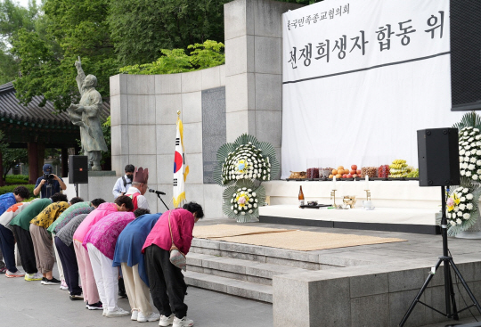 지난해 위령대제 모습. 종로구청 제공