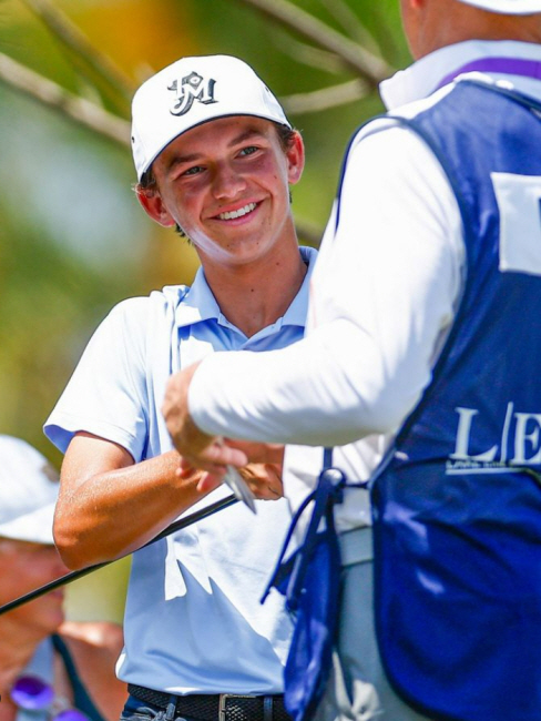 미국 골프 유망주 마일스 러셀.  콘페리투어 인스타그램 캡처