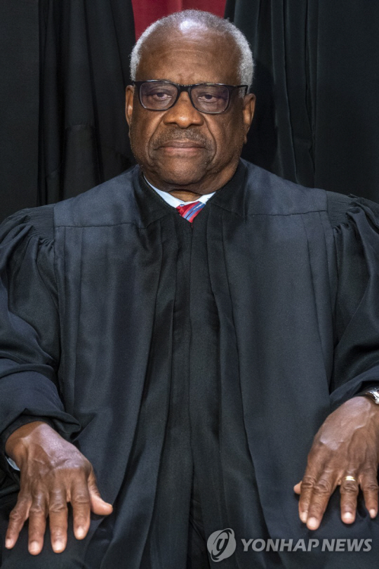 클래런스 토머스 미 연방 대법관. 연합뉴스