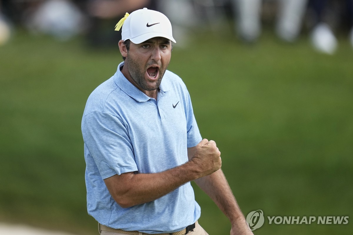 US오픈의 강력한 우승 후보 스코티 셰플러[AP=연합뉴스]