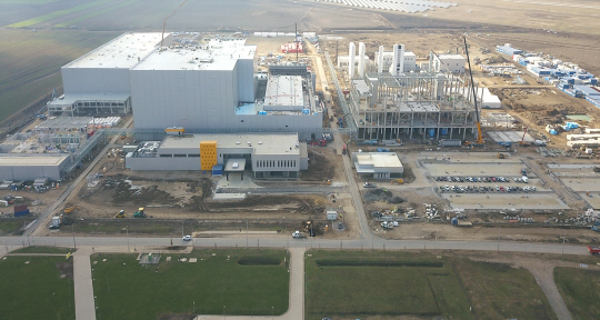 에코프로가 오는 2025년 가동을 목표로 건설 중인 헝가리 데브레첸 공장 공사 현장 모습. 에코프로 제공.