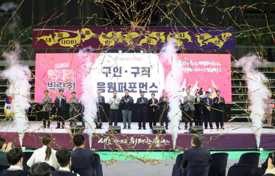 지난해 10월 울산 문수체육관에서 열린 2023년 울산 일자리 박람회 현장. 울산시청 제공