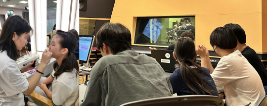 서울 성북구 학생들이 구와 서경대가 마련한 메이크업 아티스트 챌린지에 참여하고 있다. 성북구 제공