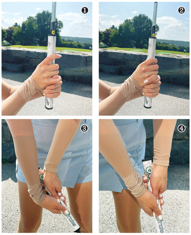 왼손 검지가 오른손보다 바깥 위치하게 그립 잡아야[이현지의 꿀팁레슨]