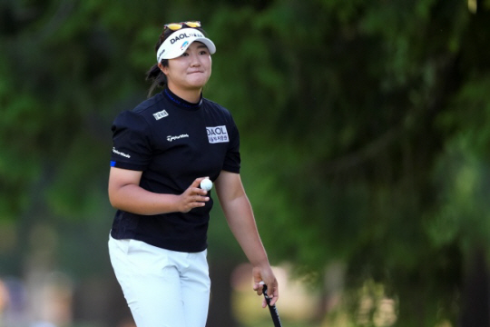 LPGA투어에서 경기 중인 유해란.  AP뉴시스