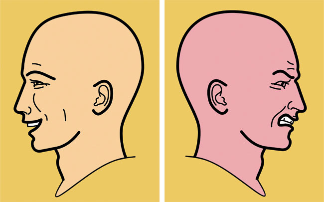 여러 얼굴을 갖고 있는 재치. 유쾌한 진실을 보여주는 재치가 있는가 하면, 불쾌한 악마의 얼굴을 하고 나오는 재치도 있다. 게티이미지뱅크