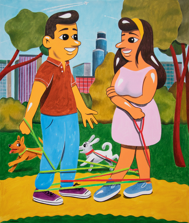‘Park Life(공원에서)’, 캔버스에 아크릴, 120×100㎝, 2023.