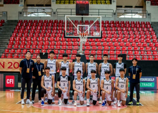18세 이하 농구대표팀. FIBA 홈페이지 캡처