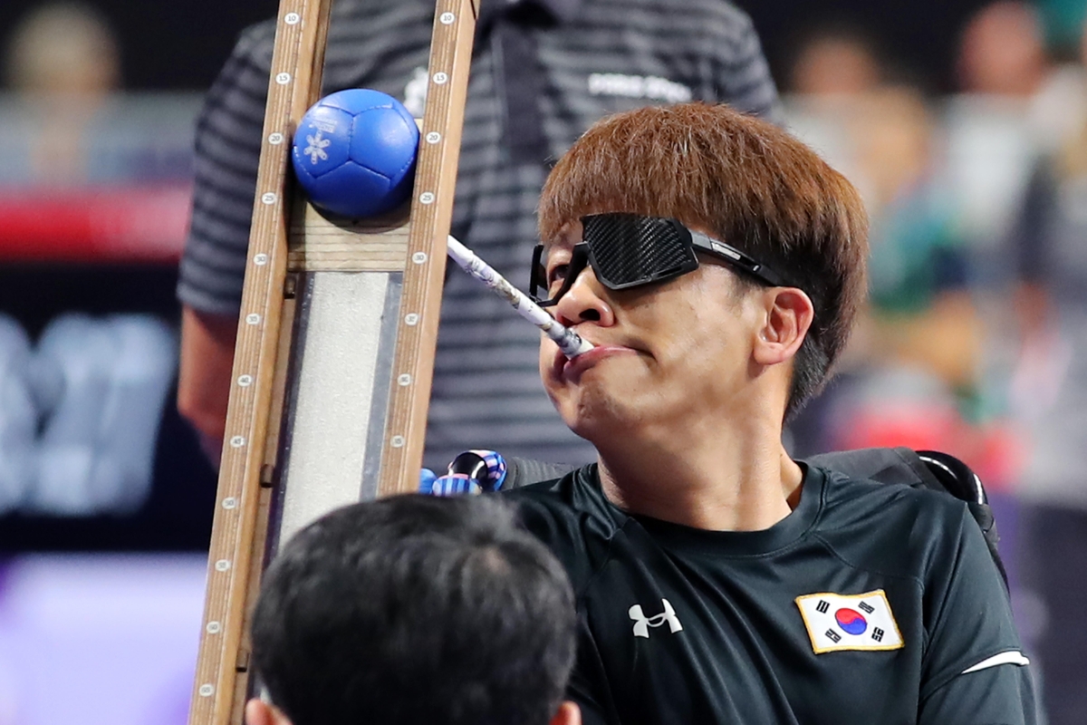 파리 패럴림픽 준결승 치르는 정호원[대한장애인체육회 제공. 재배포 및 DB 금지]