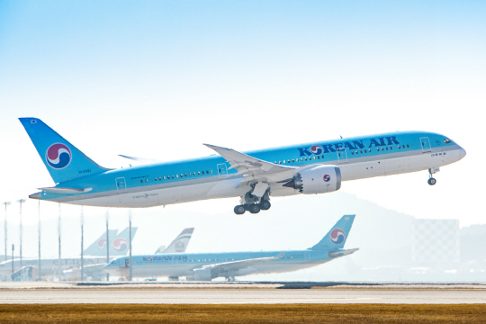 대한항공 B787-9. 대한항공 제공.