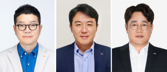 왼쪽부터 한양수 상무이사(약국영업부문장), 이세영 상무이사(오프라인영업부문장), 안병일 상무이사(전략기획부문장). 광동제약 제공