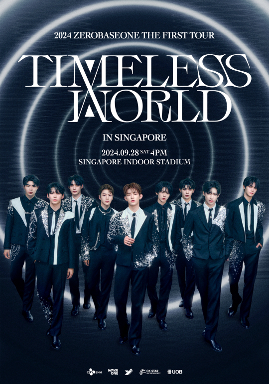 ZEROBASEONE_첫 해외 투어 _TIMELESS WORLD_ 싱가포르 공연 포스터