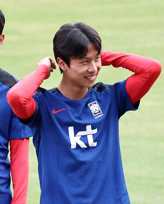 축구 국가대표 공격수 엄지성. 뉴시스