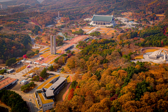 천안 독립기념관의 가을 풍경. 독립기념관 제공