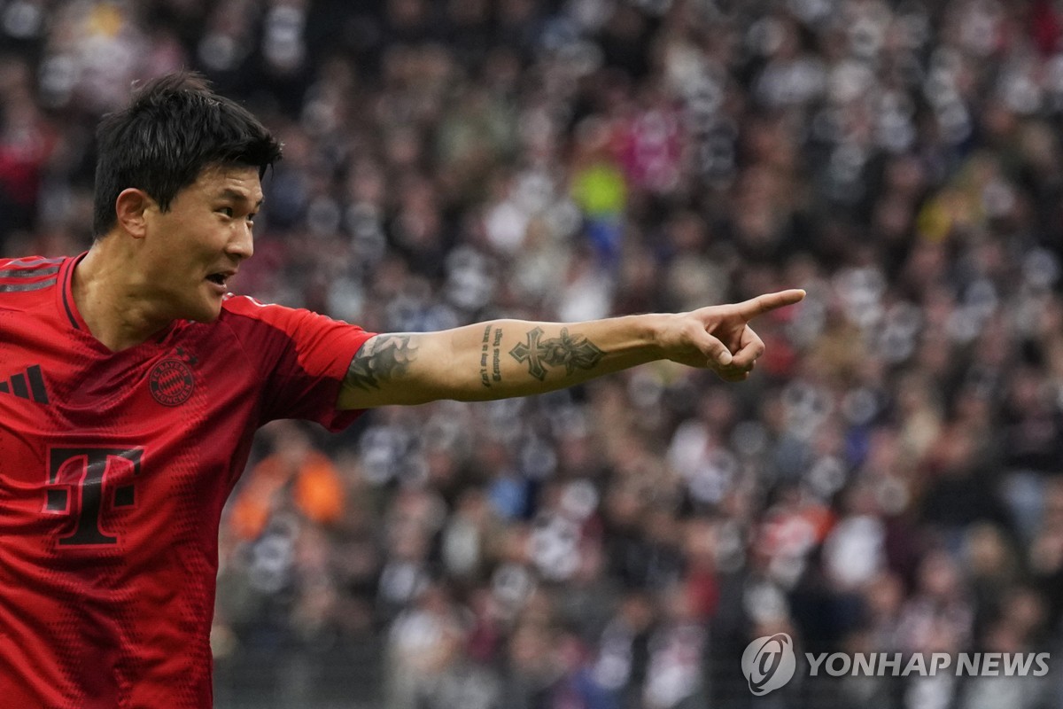 시즌 첫 골 넣은 김민재[AP=연합뉴스]
