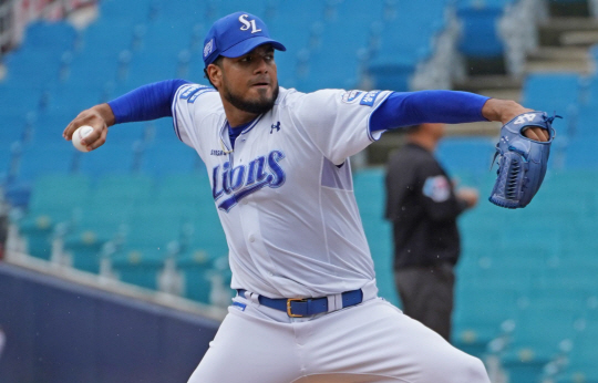 삼성의 데니 레예스. 삼성 제공