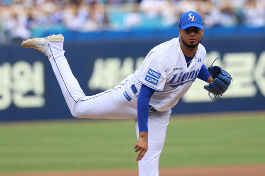 삼성의 데니 레예스. 삼성 제공