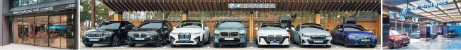 BMW그룹코리아가 전기차 충전 인프라 구축을 위해 ‘차징 넥스트’ 프로젝트를 진행 중인 가운데 올해 개소한 ‘BMW 차징 허브 라운지’(위 사진)와 ‘BMW 차징 스테이션’(아래 가운데)의 모습.  BMW그룹코리아 제공