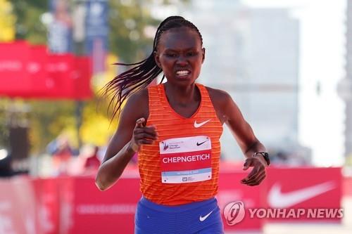 케냐 여자 마라토너 루스 체픈게티[AFP=연합뉴스 자료사진. 재판매 및 DB 금지]