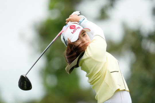 LPGA투어에서 경기하는 최혜진. AP뉴시스