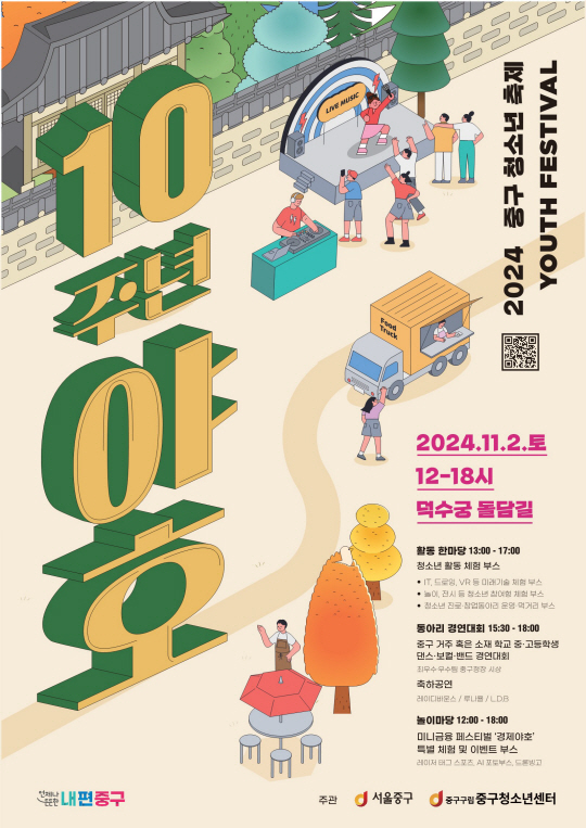 청소년 축제 포스터.중구청 제공