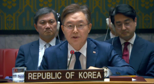 황준국 주유엔 대사, 유엔TV 캡처