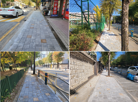 남양주시에서 추진한 원도심 보도 정비사업 후 모습. 남양주시 제공