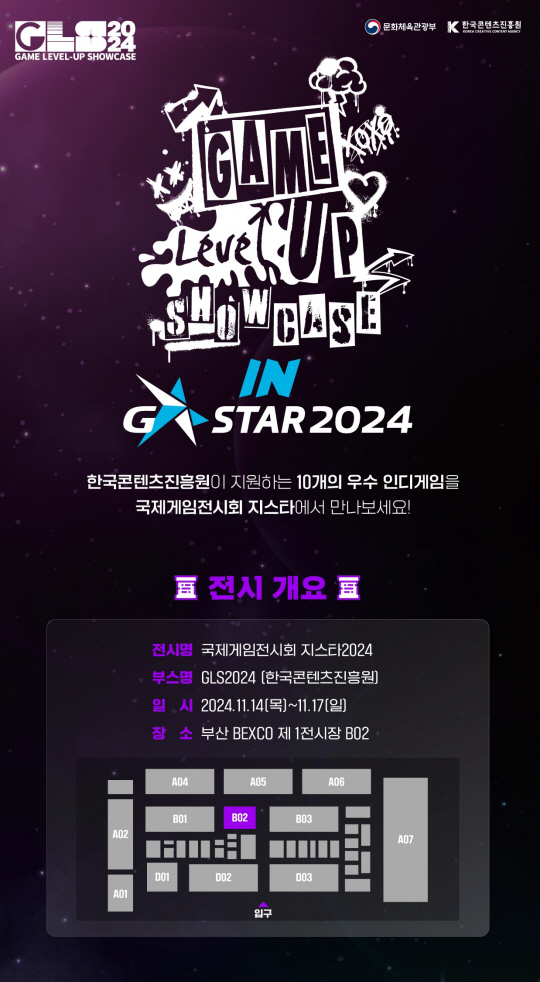 게임 레벨업 쇼케이스(GLS 2024) 포스터