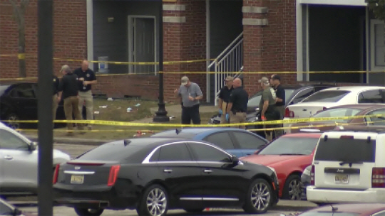 10일 총격 사건이 발생한 미국 앨라배마주 터스키기 대학 캠퍼스. AP 연합뉴스