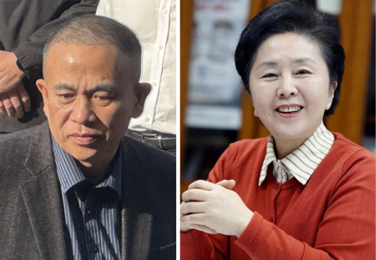 정치자금법 위반 혐의로 구속영장이 청구된 명태균(왼쪽) 씨와 김영선 전 국회의원.