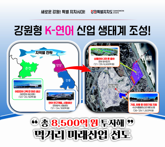 강원형 K-연어 산업 개념도. 강원도청 제공
