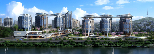 한남4구역을 재개발 한 ‘디에이치 한강’ 조감도. 현대건설 제공