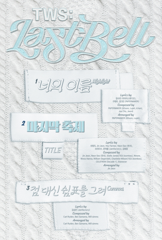 TWS 싱글 1집 트랙리스트