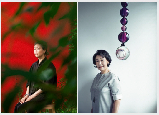 양혜규(왼쪽) 작가와 이현숙 국제갤러리 회장. 국제갤러리 제공