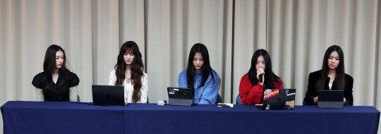 뉴진스 기자회견. 연합뉴스