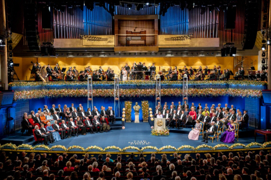 지난해 12월 10일 스톡홀름에서 진행된 2023 노벨상 시상식. ⓒ Nobel Prize Outreach. Photo: Nanaka Adachi